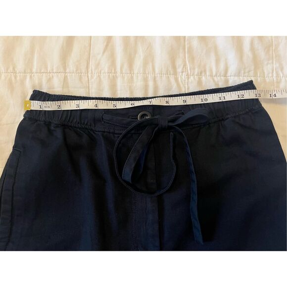 COS Navy Tapered Drawstring Pants – Adjustable Crop Style - Picture 10 of 12